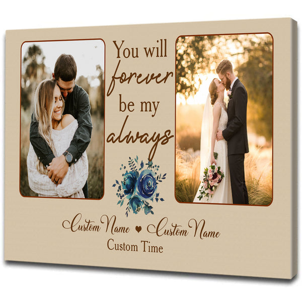 Personalized Anniversary Canvas for Couple| Custom Thought Gift for Husband, Gift for Wife, Gift for Her, Gift for Him on Valentine's Day, Wedding Anniversary, Christmas| JC460