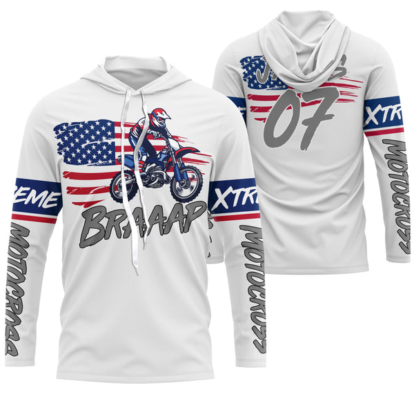 Kid&Adult custom Motocross jersey American Flag AntiUV Brap dirt bike Extreme MX racing motorcycle| NMS918