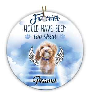 Pet Memorial Ornament Custom Photo - Pet in Heaven, Pet Loss Christmas Ornament, Remembrance for Loss of Dog, Loss of Cat, Sympathy Gift for Dog Owners| NOM17