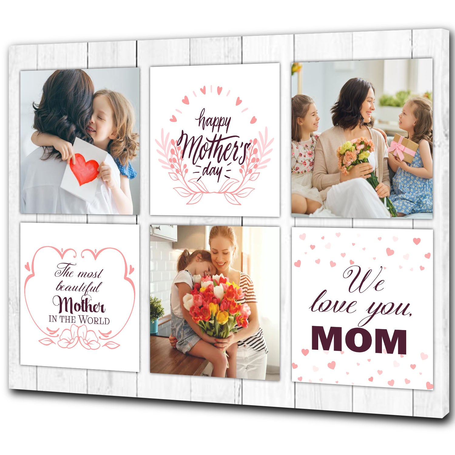 Personalized Canvas for Mom| Happy Mother’s Day, The Most Beautiful Mother In The World, Mom Canvas on Mother’s Day, Best Gifts for Women, Mother’s Day Gifts| AP554