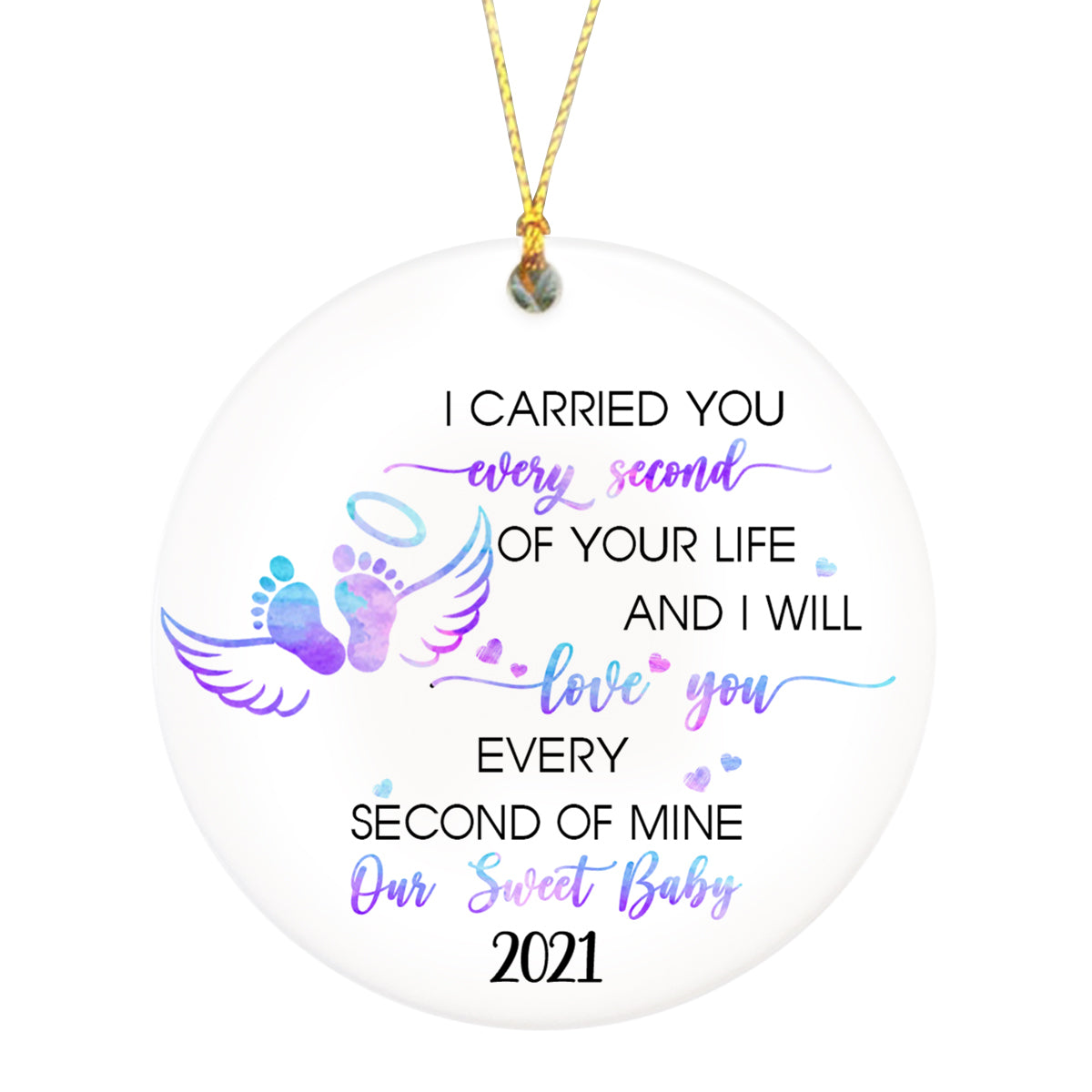 Miscarriage Memorial Ornament - Christmas Remembrance for Loss of A Child, Pregnancy Loss Sympathy Gift, Stillbirth Bereavement| NOM134