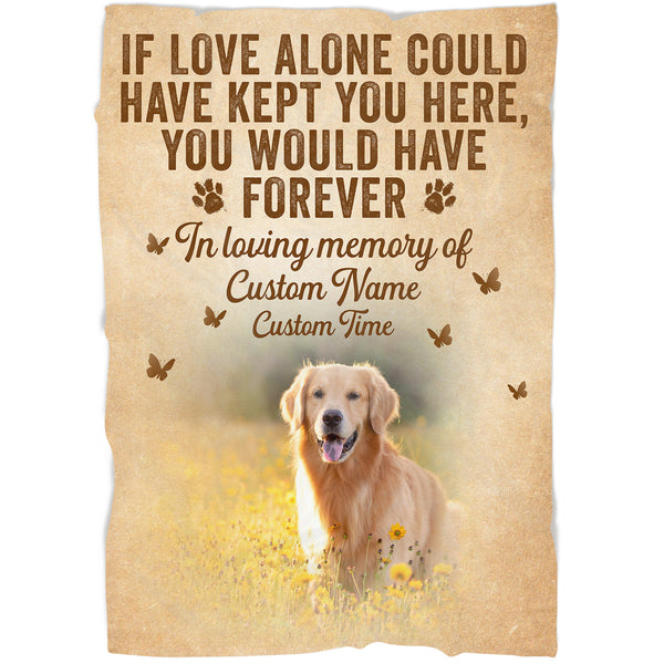 Personalized Dog Memorial Blanket - In Loving Memory of Dog Blanket Memorial Blanket for Dog Sympathy Gift for Loss of Dog, for Dog Owners Dog Remembrance - JB276