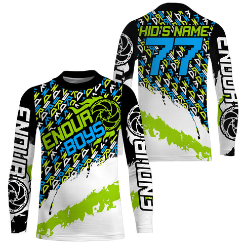 Enduro boys Kid motocross jersey UPF30+ racing sun shirts Off-road youth biking cycling racewear| SLC115