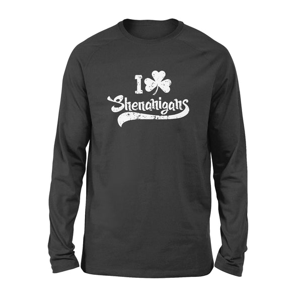 Clover Shenanigans Funny Irish Clover St Saint Patricks Day - Standard Long Sleeve
