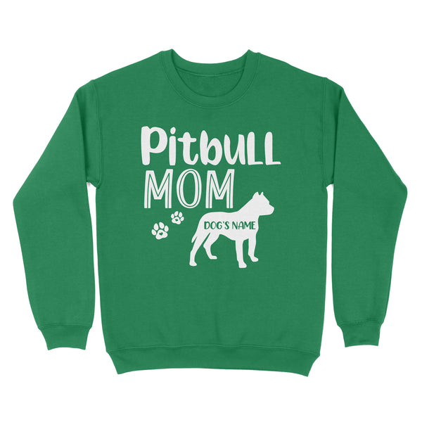 Happy mothers day dog mom pitbull mom sweatshirt personalized gift A224