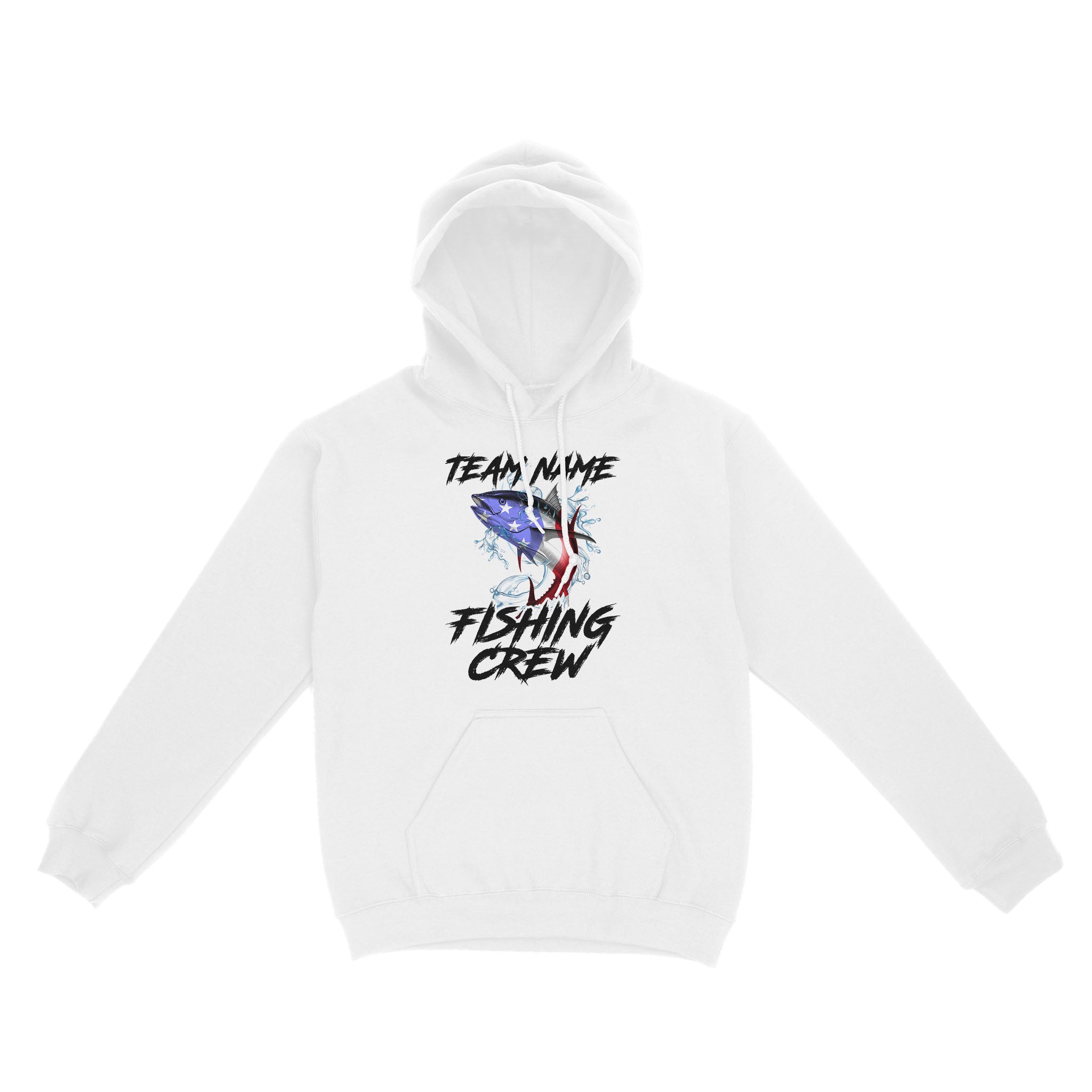 Tuna Fishing American Flag Custom Fishing Hoodie Shirts for Fishing team, Personalized Patriotic Fishing gifts FFS - IPHW2289