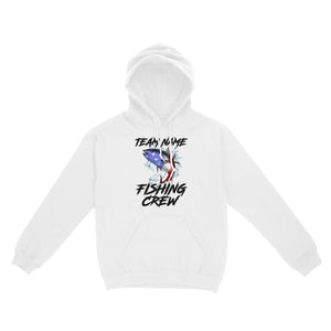 Tuna Fishing American Flag Custom Fishing Hoodie Shirts for Fishing team, Personalized Patriotic Fishing gifts FFS - IPHW2289