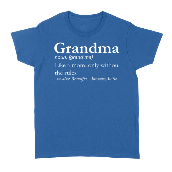 Grandma Gifts Grandma Definition shirt, cute funny gift for grandma - FSD1360D06