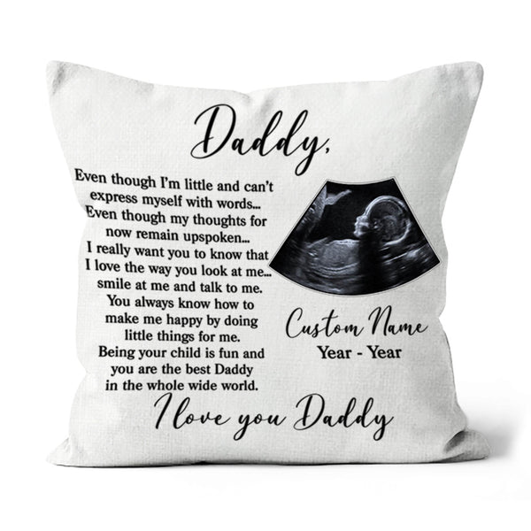 New Dad Personalized Pillow| First Father's Day Gift, Dad To Be, 1st Time Dad, Expecting Father| JPL103