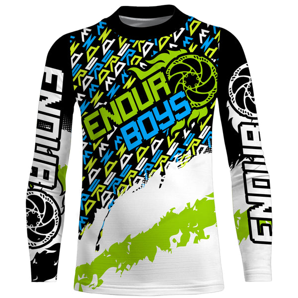 Enduro boys Kid motocross jersey UPF30+ racing sun shirts Off-road youth biking cycling racewear| SLC115