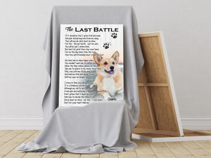 Custom Memorial Pet Canvas Art| The Last Battle - Dog Memorial Gift, Sympathy Gift for Dog Owner, Loss Dog Gift for Pet Owner, Dog Remembrance Gift - JCD787