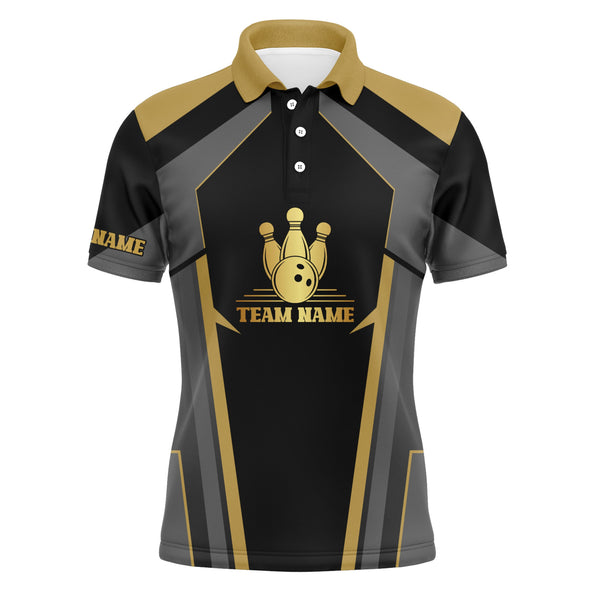 King Pin Custom Bowling Shirt for Men, Team Bowling Polo Short Sleeve, 3D Print Men Bowlers Shirt NBP16