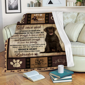 Labrador Retriever Fleece Blanket for Dog Lover| Life Is Better With A Labrador Blanket - Cool Blanket for Lab Mom Lab Dad Labrador Retriever Lover| JBD330