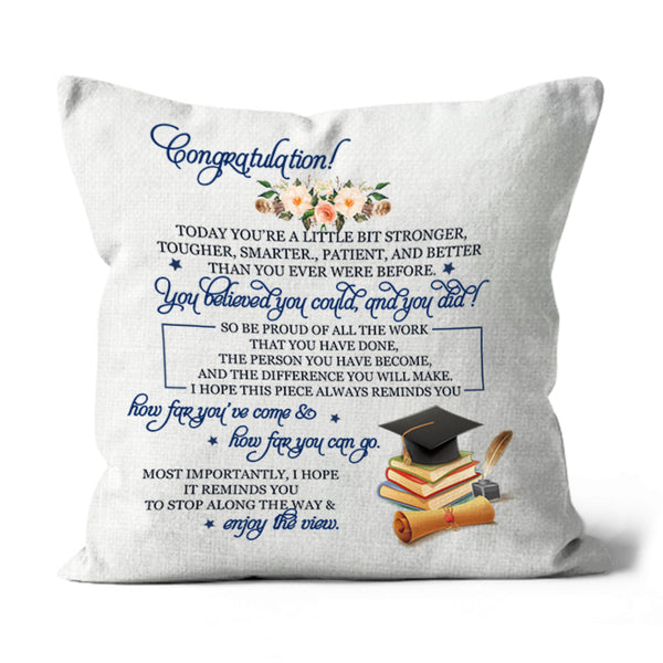 Graduation Pillow| You Believe You Could You Did Throw Pillow| Custom Graduation Gift for Daughter Son JPL38