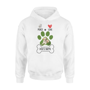 Peace love dog custom dog mom shirt, gift for dog lovers, happy mother's day dog mom D06 NQS1658 - Standard Hoodie