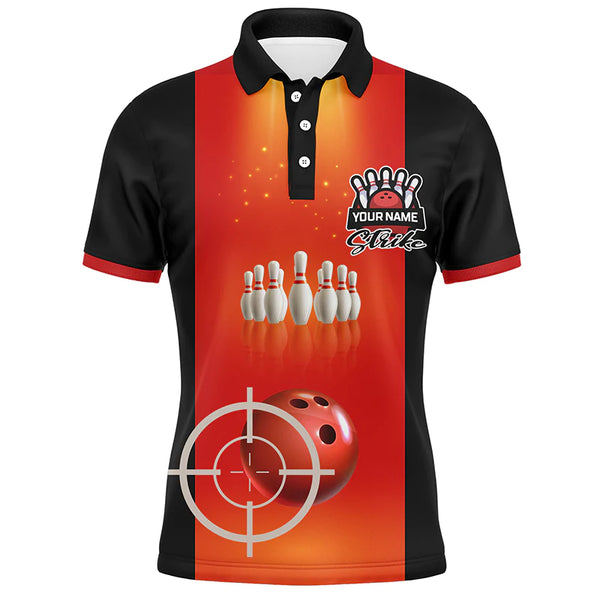 Personalized Men Bowling Polo Shirt, Strike Kinda Busy Right Now, Short Sleeves Bowlers Jersey NBP38