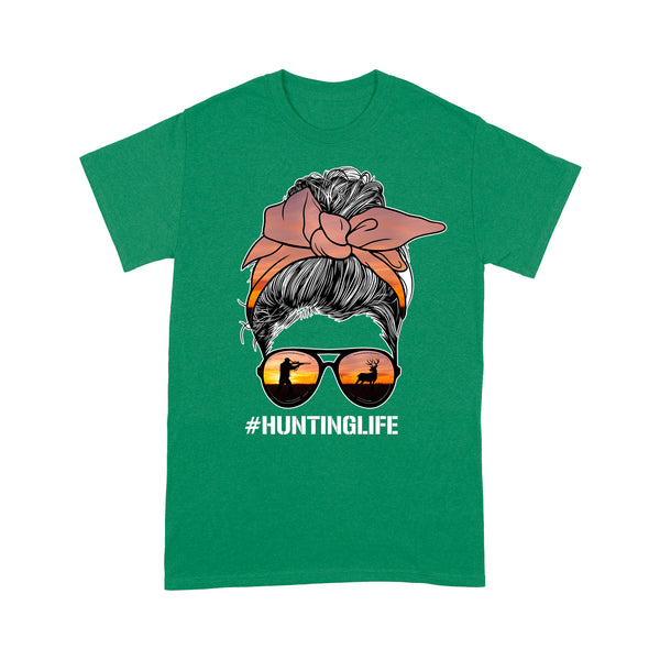 Christmas gift, hunting gift for hunter wife hunting life T-Shirt TAD02