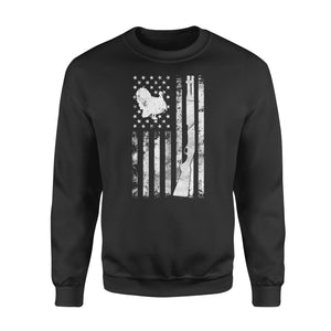 Hunting Shirt with American Flag 4th Jul, Turkey Hunting Shirt, Gifts for Hunters D05 NQS1338 Sweatshirt