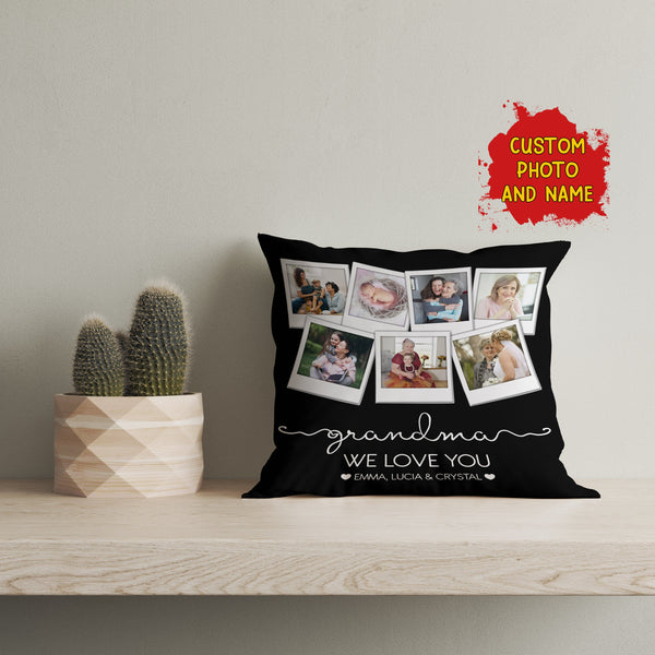 Grandma We Love You Personalized Pillow, Grandma Mother's Day Gift, Birthday Christmas Keepsake| NPL38