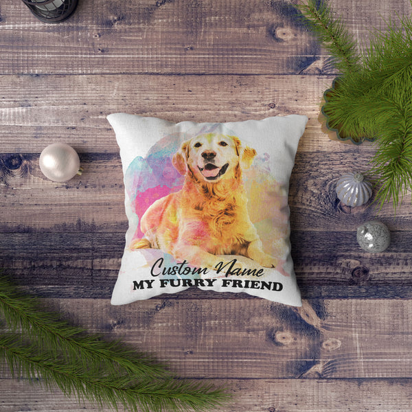 Custom Pet Pillow, Pet Portrait Dog Pillow, Gift for Dog Lover Dog Mom Dog Dad| JPL15