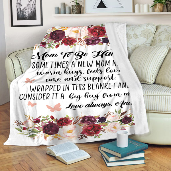 Personalized Blanket for Mom To Be New Mom Gift Expecting Mom Gift Thoughtful Blanket for New Mom Expecting Mother Gift Birthday Mother's Day Christmas Present for New Mom - JB270