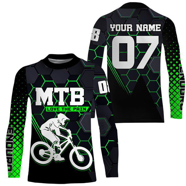 Love the pain Personalized adult kid MTB jersey UPF30+ Mountain biking shirt Cycling clothes| SLC203