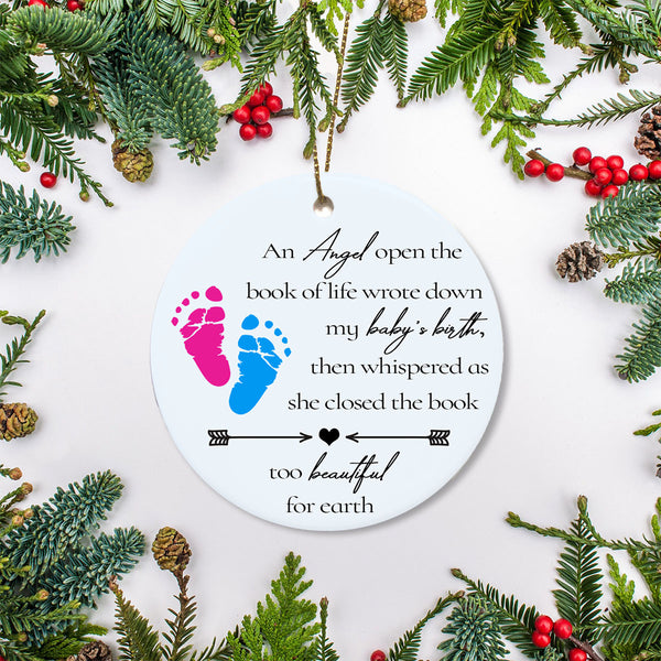 Miscarriage Memorial Ornament - Christmas Remembrance for Loss of A Child, Pregnancy Loss Sympathy Gift, Stillbirth Bereavement| NOM97