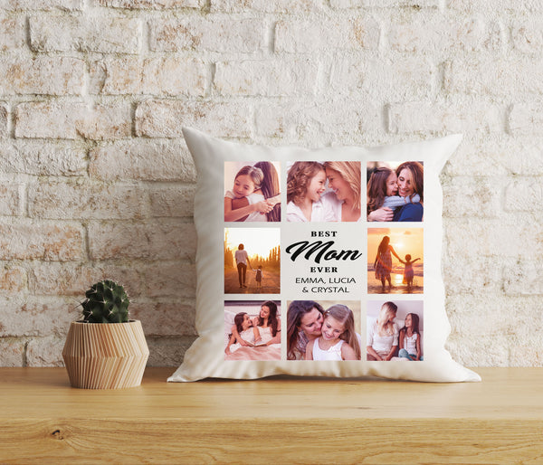 Best Mom Ever Personalized Pillow, Mom Grandma Mother's Day Gift, Mommy Birthday Christmas Keepsake| NPL36