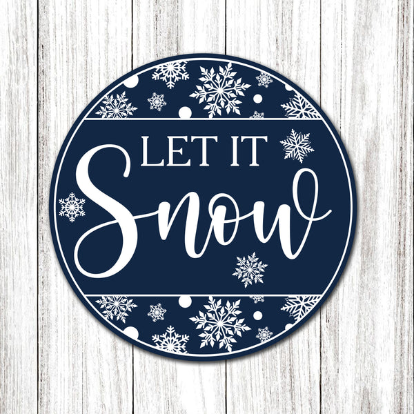 Christmas Door Hanger| Let It Snow Wooden Door Hanger| Christmas Sign Christmas Welcome Door Sign Christmas Home Decoration X-mas Gift| JDH05