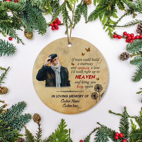 Memorial ornament, sympathy ornament, remembrance gift, in memory of loss of mom, dad, grandparents| ONT23