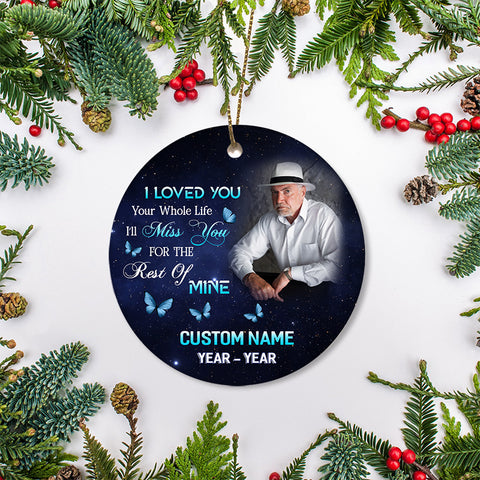 Dad Remembrance Ornament Christmas In Heaven Memorial Gift For Loss Of Loved One Father In Memory ODT50