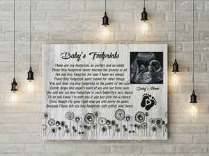 Baby memorial gifts loss of baby sympathy gifts, loss of Child, Remembrance Canvas/poster - VTQ183