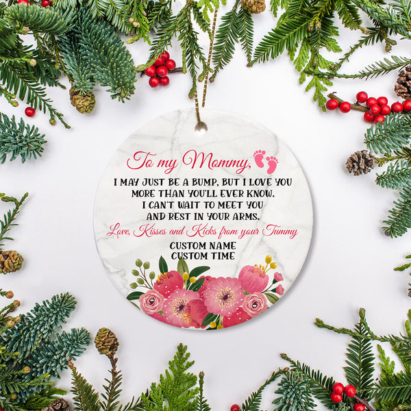 New Mom Ornament| To My Mommy - Gift for Mommy To Be, Expecting Mother on First Mother's Day| JOR121