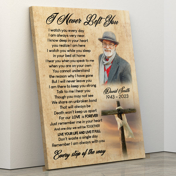 Custom photo memorial canvas, remembrance gift, angel in heaven, in loving memory of loved one CNT40