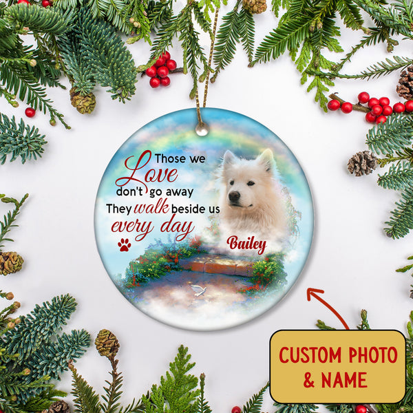 Pet Memorial Ornament - Stairway to Heaven, Pet Loss Ornament, Remembrance Loss of Dog, Loss of Cat, Sympathy Gift for Dog Owners| NOM117