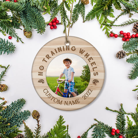 No training wheels ornament boys girls, BMX bike ornament, kids commemorative cycling ornament| ONT86