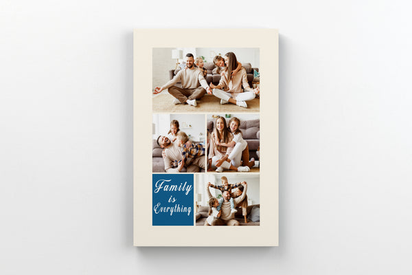 Family Photo Collage Canvas| Family Is Everything Canvas| Custom Gift for Family on Christmas, Birthday, Thanksgiving| Home Decoration Family Wall Art Family Sign| JC725