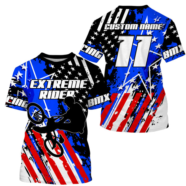 Extreme BMX racing jersey Custom American UPF30+ stunt Off-road shirt Cycling gear| SLC81