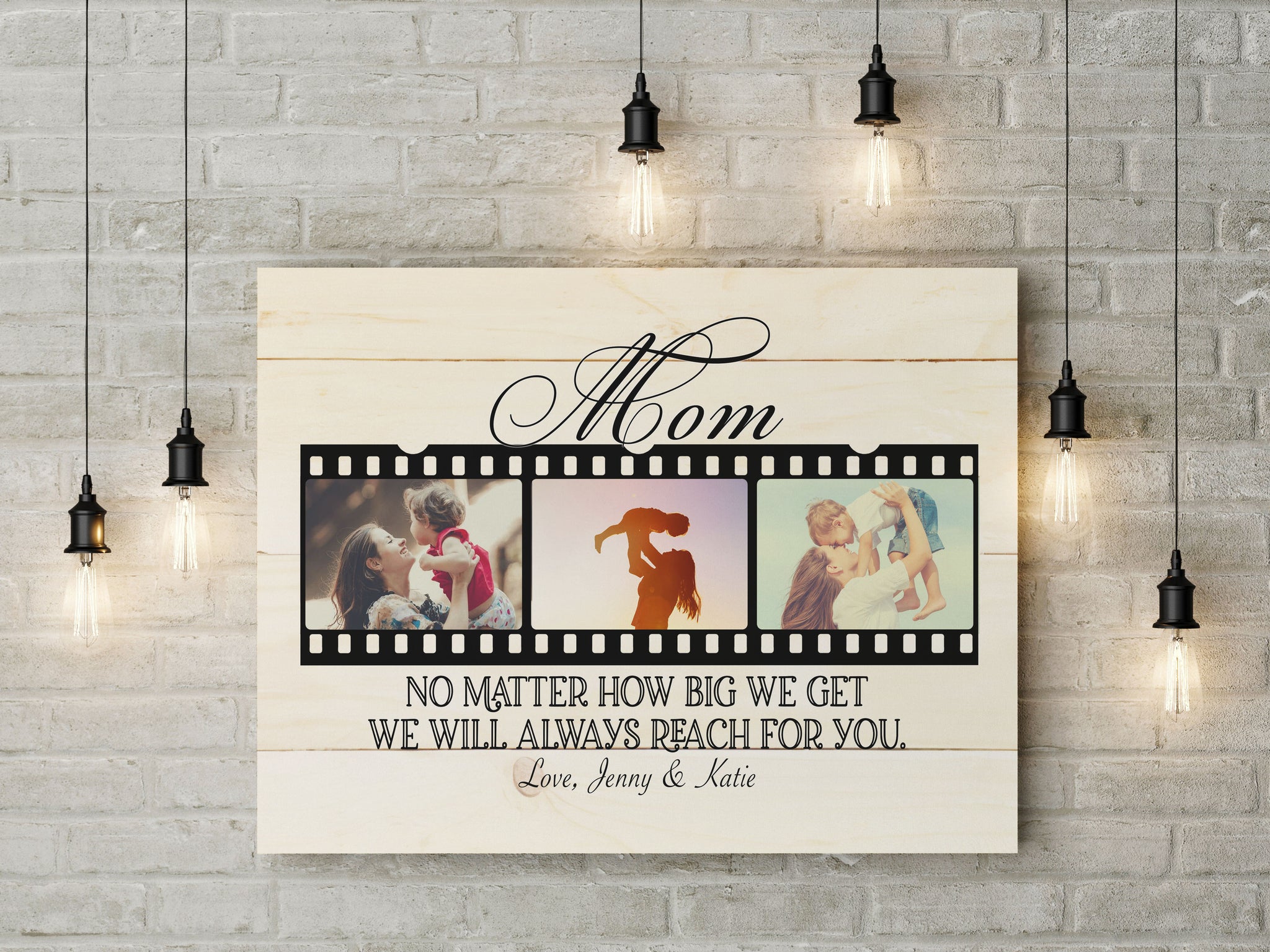 Personalized Mom Canvas - Best Mom Ever Mother's Day Gift for Mom Custom Photo Collage, I Love You Mom| N2463