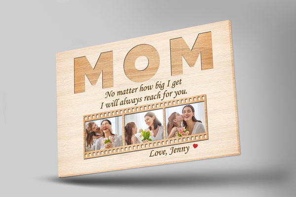 Personalized Mom Canvas - Always Reach for Your, Mother's Day Gift for Mom Custom Photo Collage| N2464