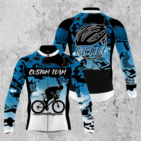 Custom Mens Cycling jersey Camo cycle gear Anti-UV full zip bicycle motocross road MTB BMX racewear| SLC87