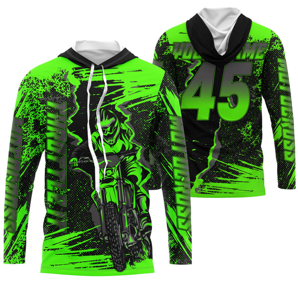 Throttle It custom motocross jersey UPF30+ kid mens womens dirt bike off-road motorcycle racewear NMS957