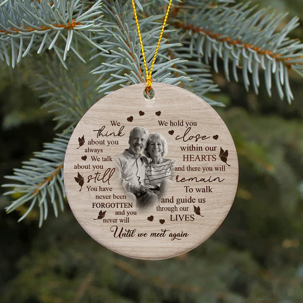 Personalized Memorial Ornament - Remembering A Loved One, Christmas in Heaven, Remembrance Home Decor for Loss of Father, Mother, Son, Brother| NOM25