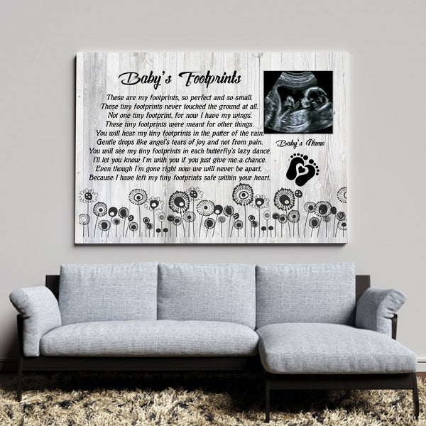 Baby memorial gifts loss of baby sympathy gifts, loss of Child, Remembrance Canvas/poster - VTQ183