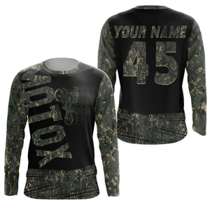 Kid&Adult custom camo motocross jersey UPF30+ MotoX racing dirt bike off-road motorcycle racewear| NMS938