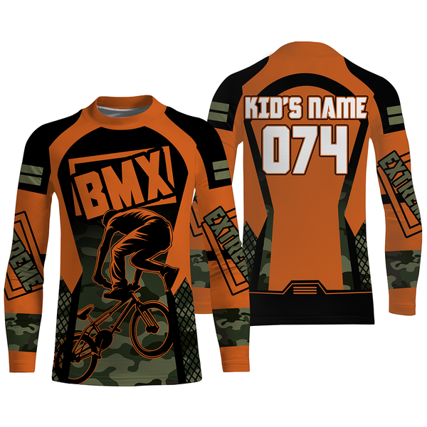 Custom BMX racing jersey UPF30+ Kid&Adult Extreme rider shirt Enduro freestyle Cycling racewear| SLC53