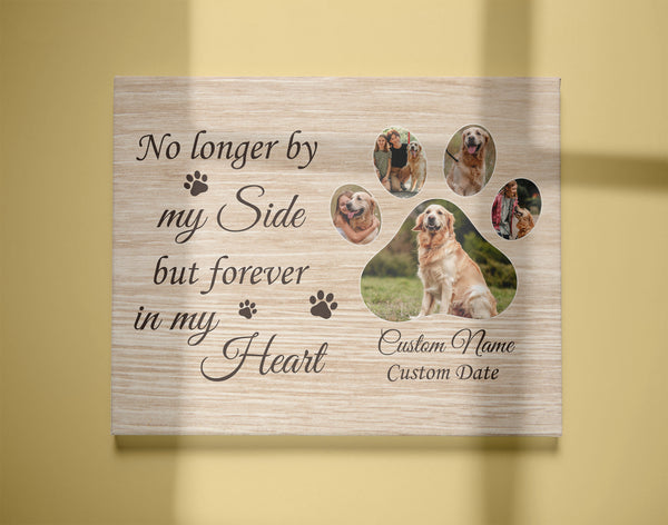 Personalized Memorial Gifts for Loss of Dog Cat Deepest Bereavement Sympathy Custom Canvas - VTQ33