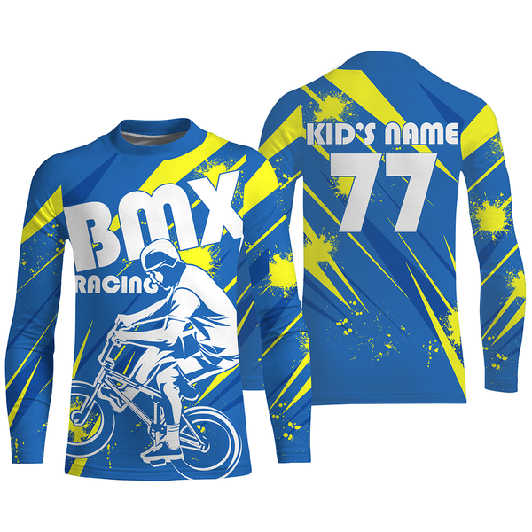 BMX racing jersey Customized UPF30+ Adult&Kid enduro freestyle BMX riding racewear Cycling gear| SLC59