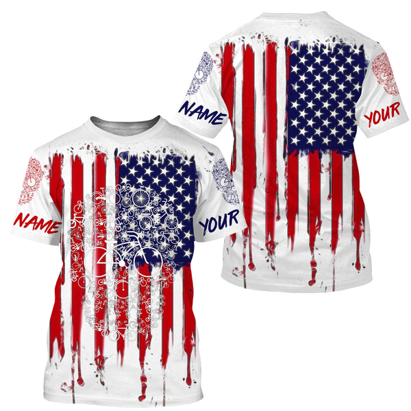 USA MTB jersey kids adult UPF30+ skull mountain bike shirt American cycling gear downhill clothes| SLC254