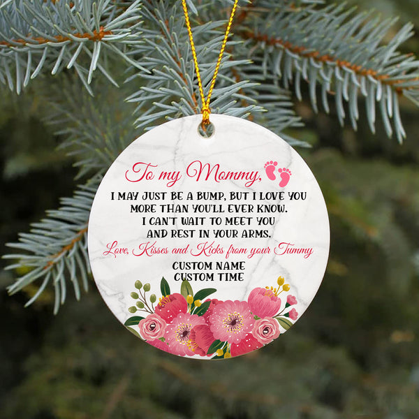 New Mom Ornament| To My Mommy - Gift for Mommy To Be, Expecting Mother on First Mother's Day| JOR121